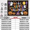 Party Backdrop Halloween Flat Banners Spooky Celebrations Wedding Parties Celebration Photo Booth Front Door Decor