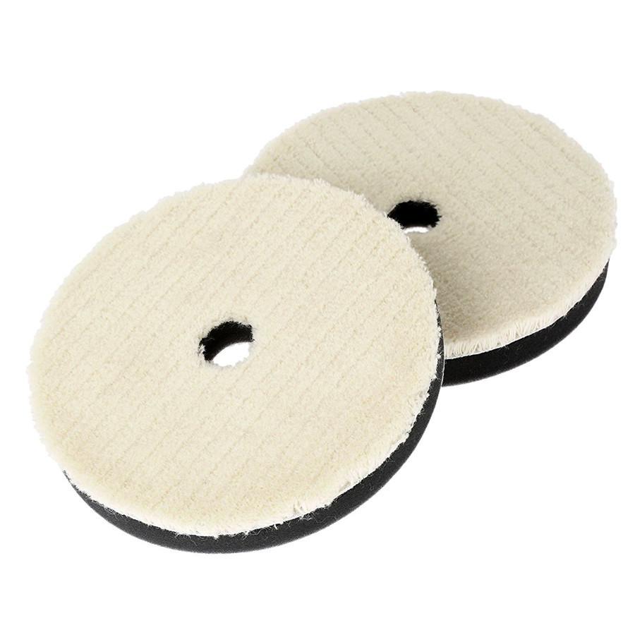 2 Pcs 6" Round Car SUV Care Woolen Polishing Pad Cleaning Waxing Buffing Cushion