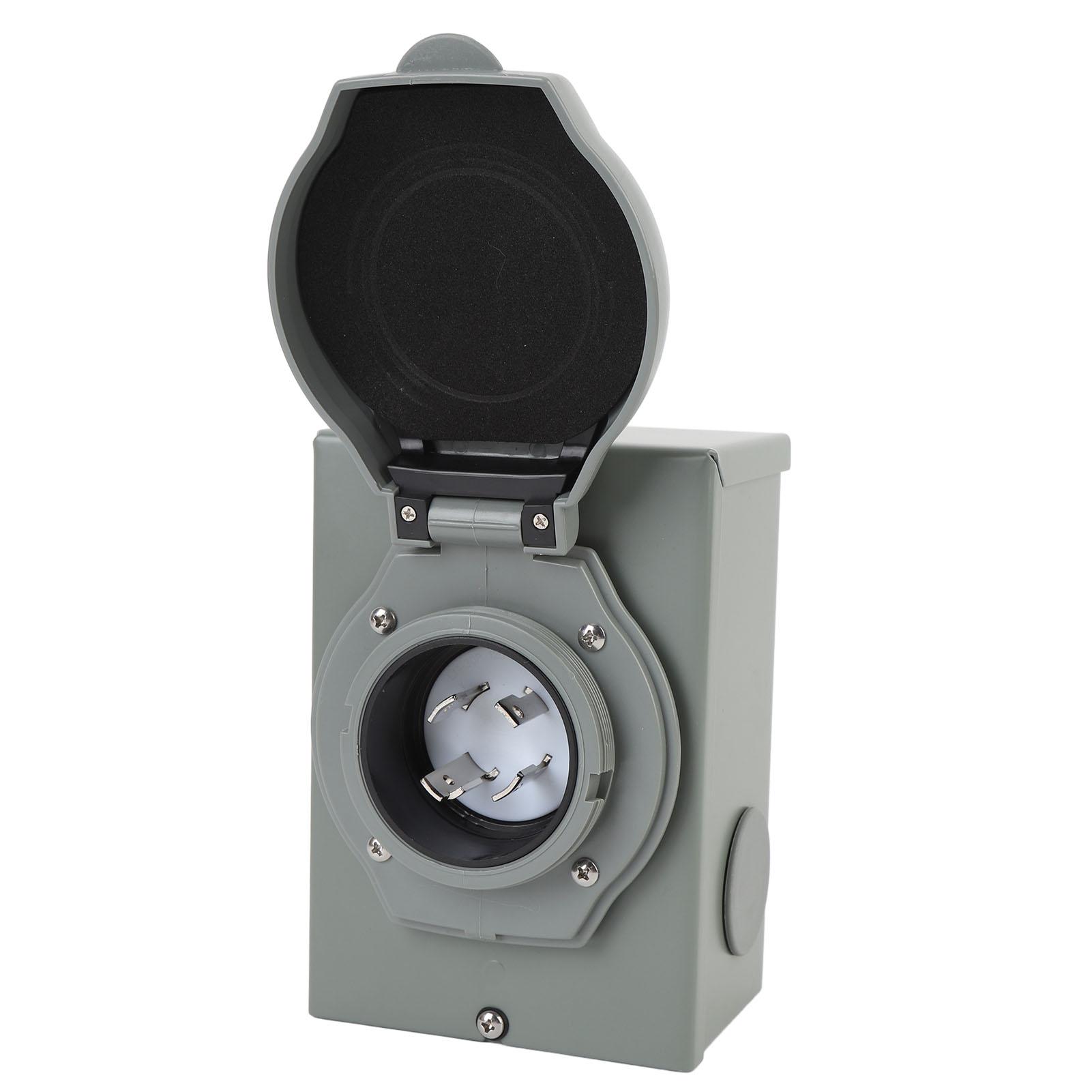 

Генератор 30 Ампер Входная коробка питания 125 В 250 В NEMA L1430P для кемперов прицепов автодомов использования на открытом воздухе