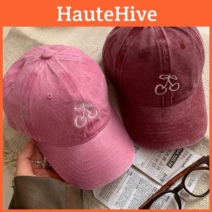 Cherry Charming Baseball Cap Women Perfect Spring Adjustable Soft Design