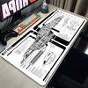Portable Mouse Pad Office PC Gaming Nonslip Extended Desk Mat Computer Star Trek Starship Blueprint Keyboard Pad Soft Mousepad