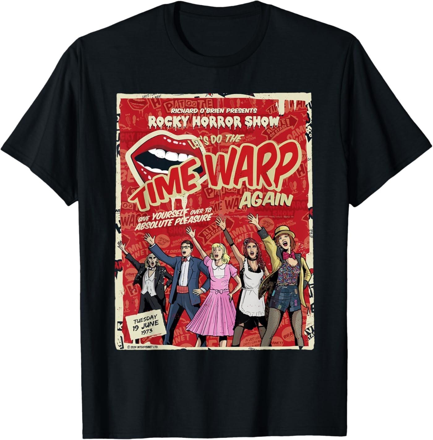 Rocky Horror Show Richard O Brien Presents Time Warp Poster T-Shirt S разноцветный