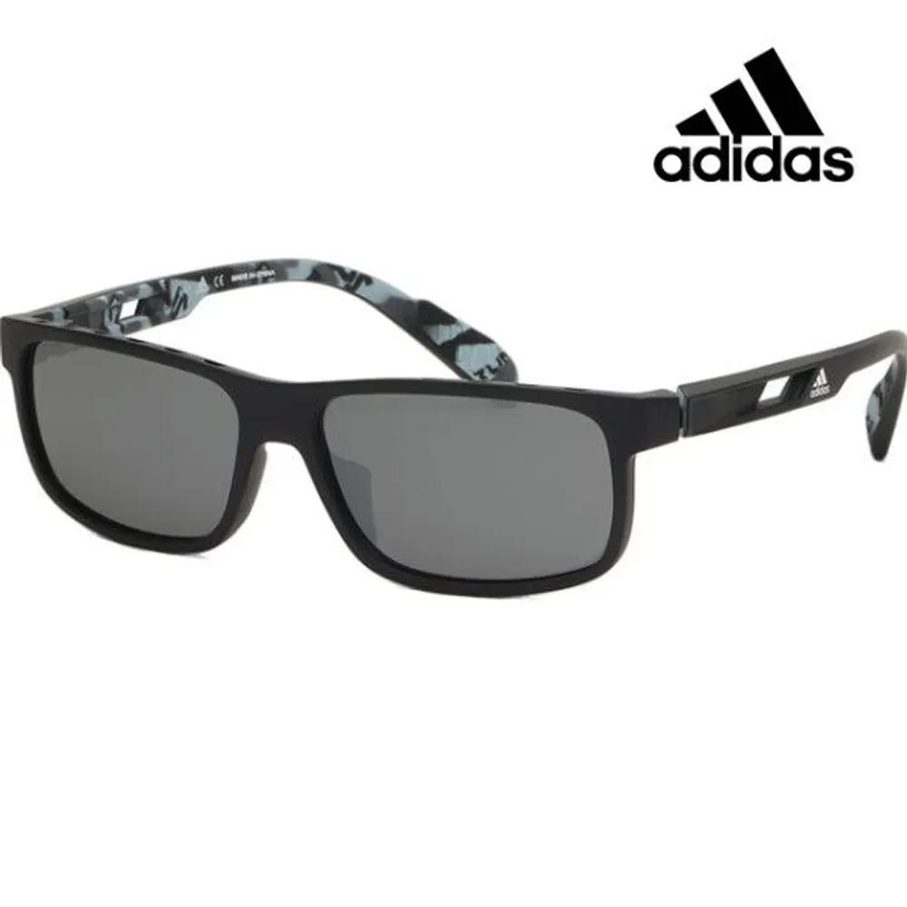 

[adidas] Sports Sunglasses Square Grey Mirror Running Riding Black Fashion SP0023 02C