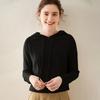 Women's Cashmere Hooded Sweater - Autumn/Winter Loose-Fit, Casual, Long-Sleeve Knit Pullover