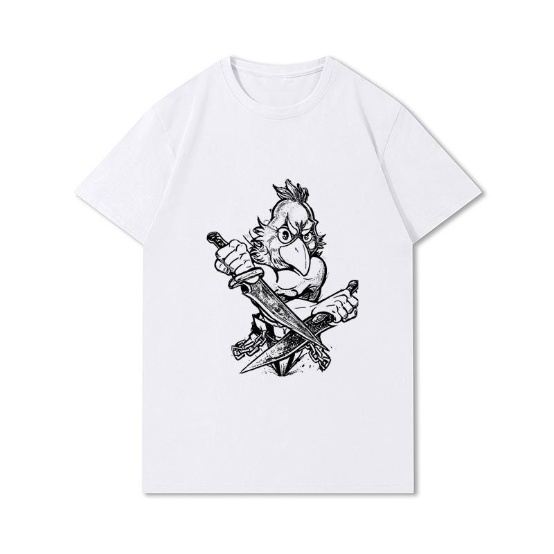 Plus Size Summer T Shirts for Women Anime Shangri La Frontier Printed Casual Short Sleeves Tops 100% Cotton Oversize O Neck Tees