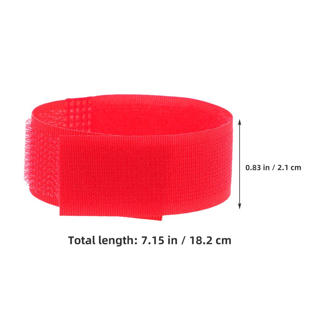 

20Pcs Pet Shoe Straps Adjustable Non-Slip Boot Fastening Secure Grip Straps for Dog Footwear Hiking Protection красный