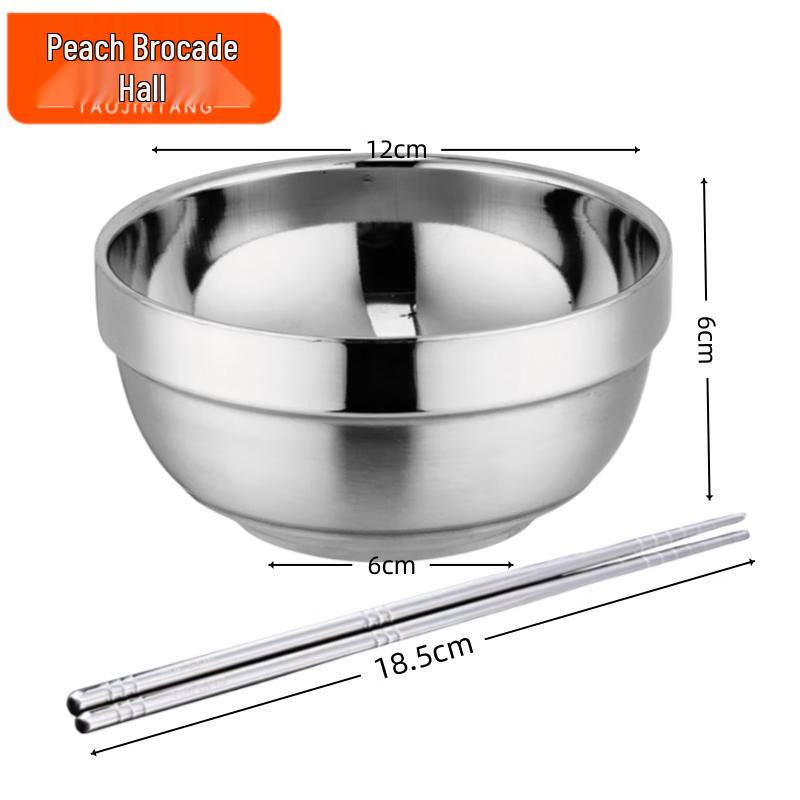 Peach Blossom Heat-Insulated Bowl Set