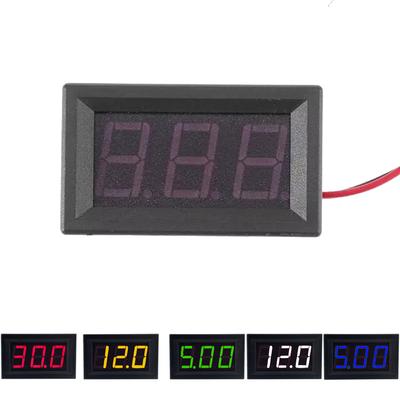 0.56inch Mini Digital Voltmeter DC 4.5V To 30V Digital Voltmeter Voltage Panel Meter For 6V 12V 24V Electromobile Motorcycle Car