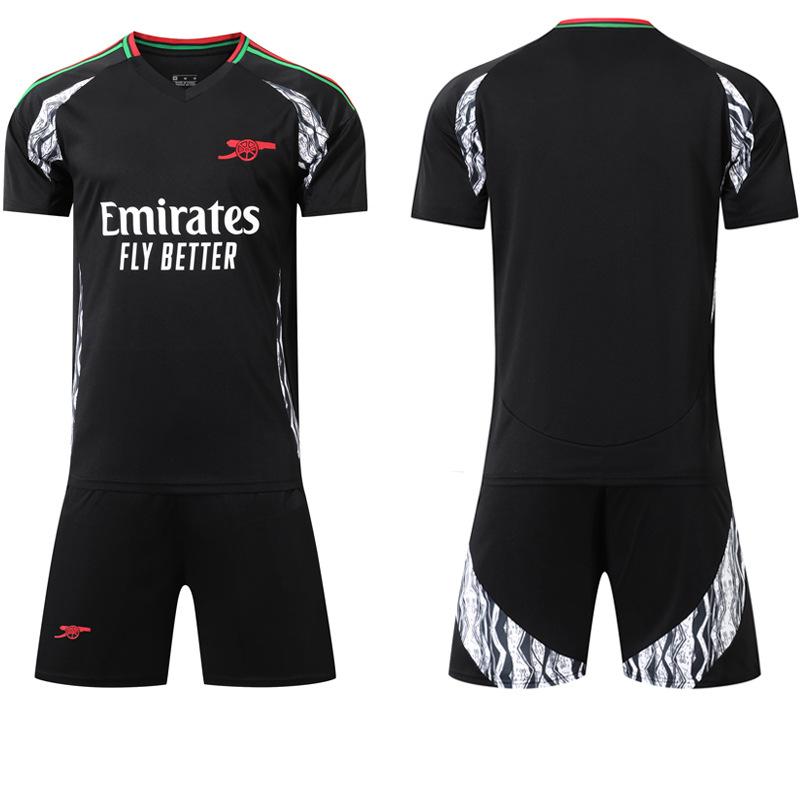 

2024-25 Arsenal Black Away Jersey #7 Saka #9 Jesus #8 Odegaard Football Jerseys XXL
