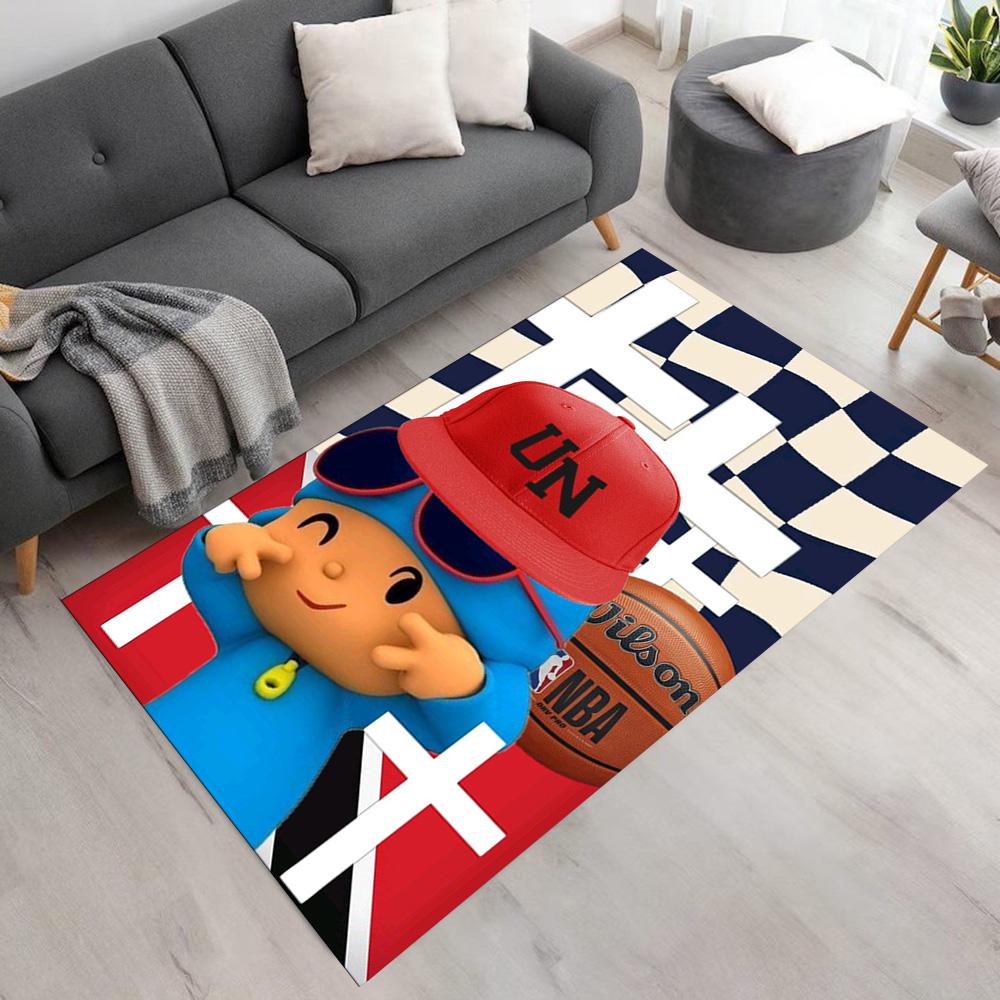 Pocoyo Carpet Suitable for Kitchen Hallway Balcony Dormitory Anti-slip Rug Decorate Offices Gift for Festivals