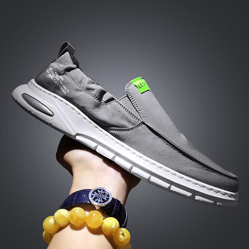 

Летняя обувь Holfredterse для мужчин, кроссовки, мокасины, повседневные, на плоской подошве, парусиновые, без застежек, дизайн, рыбацкие туфли для вождения, черные/серые/коричневые C281 42