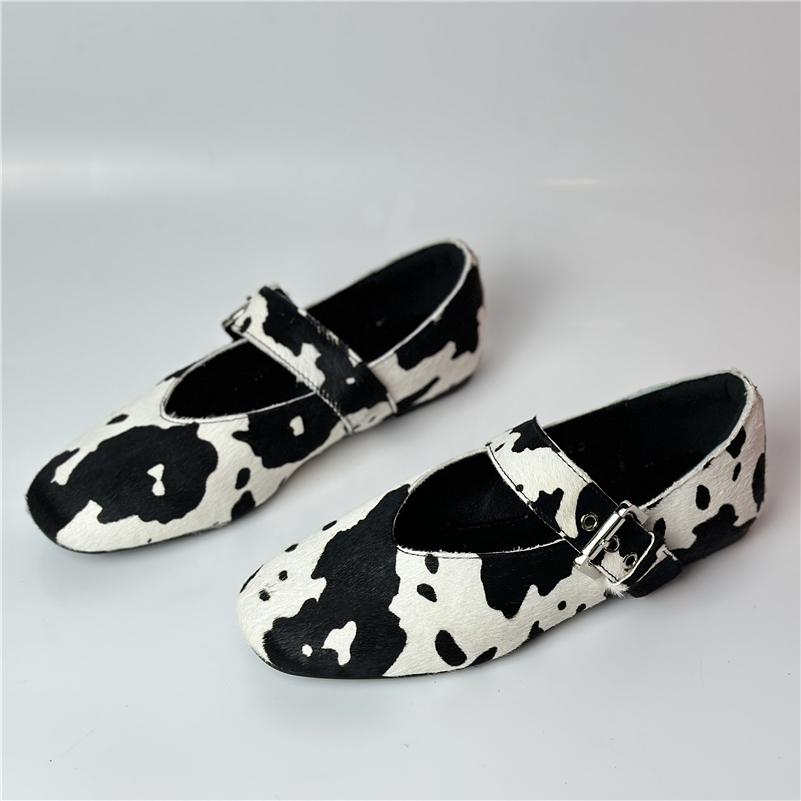 

Meotina Women Genuine Leather Mary Janes Round Toe Flats Mixed Colors Buckle Horsehair Lady Fashion Glove Shoes Spring Autumn 43 34 чёрный