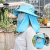 Sunshade Sunscreen Bucket Hat Men's Outdoor Large Brim Waterproof Quick-drying Fishing Hat Summer UV Protection Sun Hat