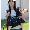 BABYDOBO Double Shoulder Crossbody Backpack for Medium & Small Dogs - Portable Cycling Pet Carrier