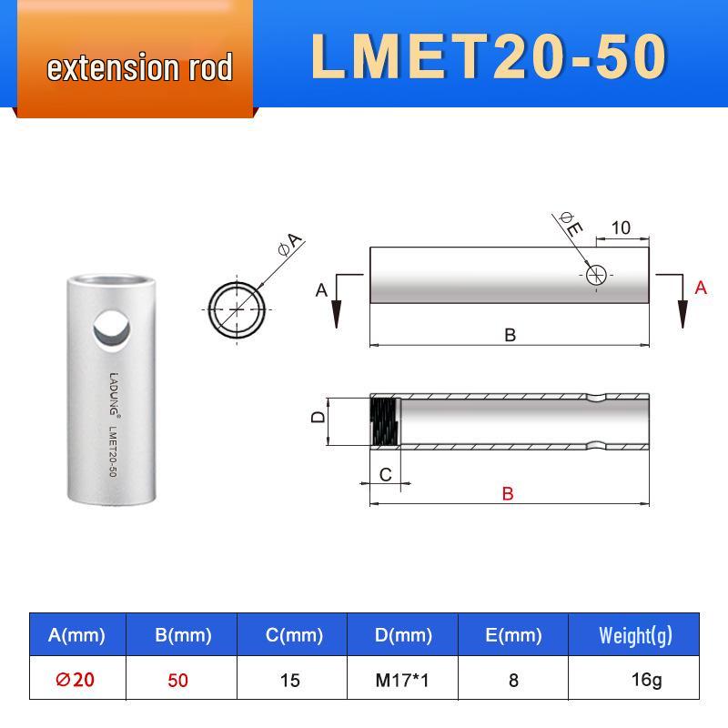 Laidun Robotic Arm Extension with Finger-Pinch Cylinder and Threaded Bracket