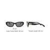 Miu Miu Logo Design Oval Sunglasses Unisex sunglasses Black SMUA03SF