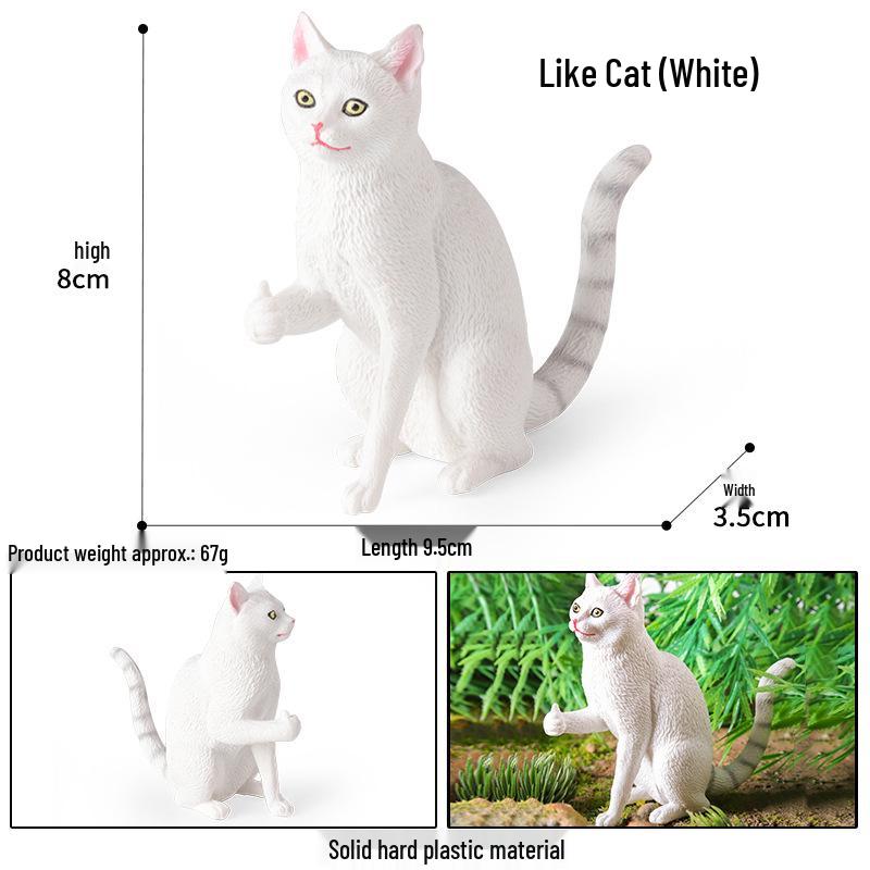 British Shorthair Kitten Simulation Toy - Cute Cognitive Birthday Gift for Kids