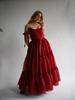 2026 European-American Fishbone Evening Gown: Women's Lace-up Puffy Skirt Dress