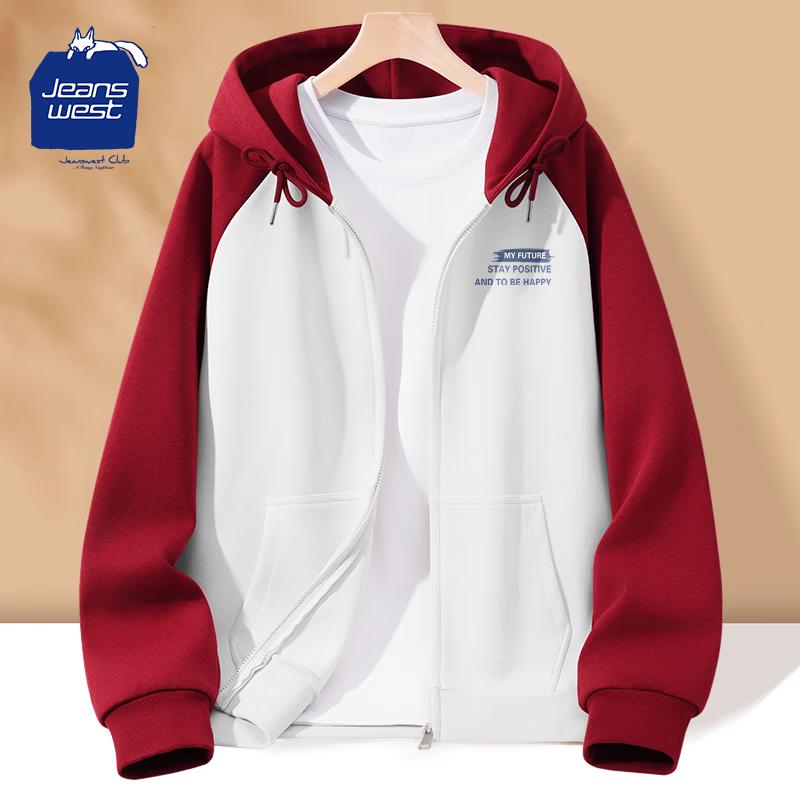 

Женская толстовка на молнии с капюшоном JEANSWEST CLUB в стиле реглан, с цветными блоками 2XL