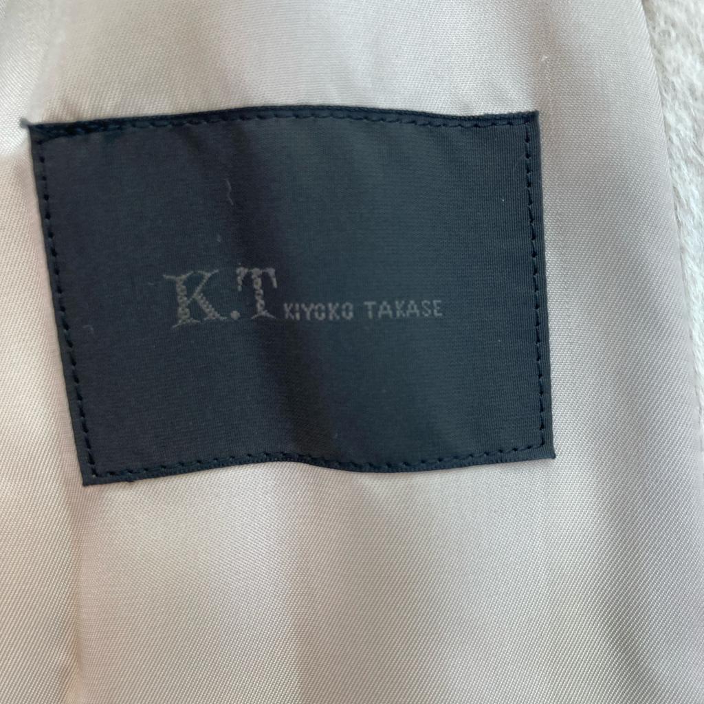 K.T 01-15WE06 White Angora Wool Convertible Long Coat coat 7 off whiteUsed