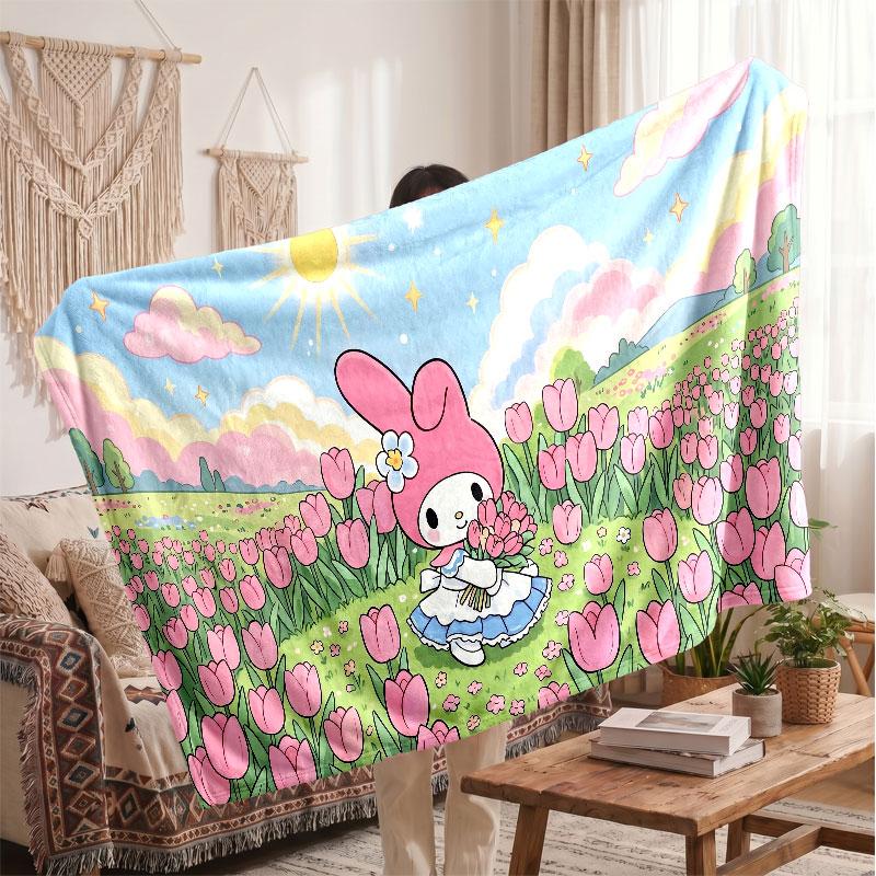 Warm Flannel BlanketMy Melody Soft Cozy Throw Blanket for Bedroom Couch