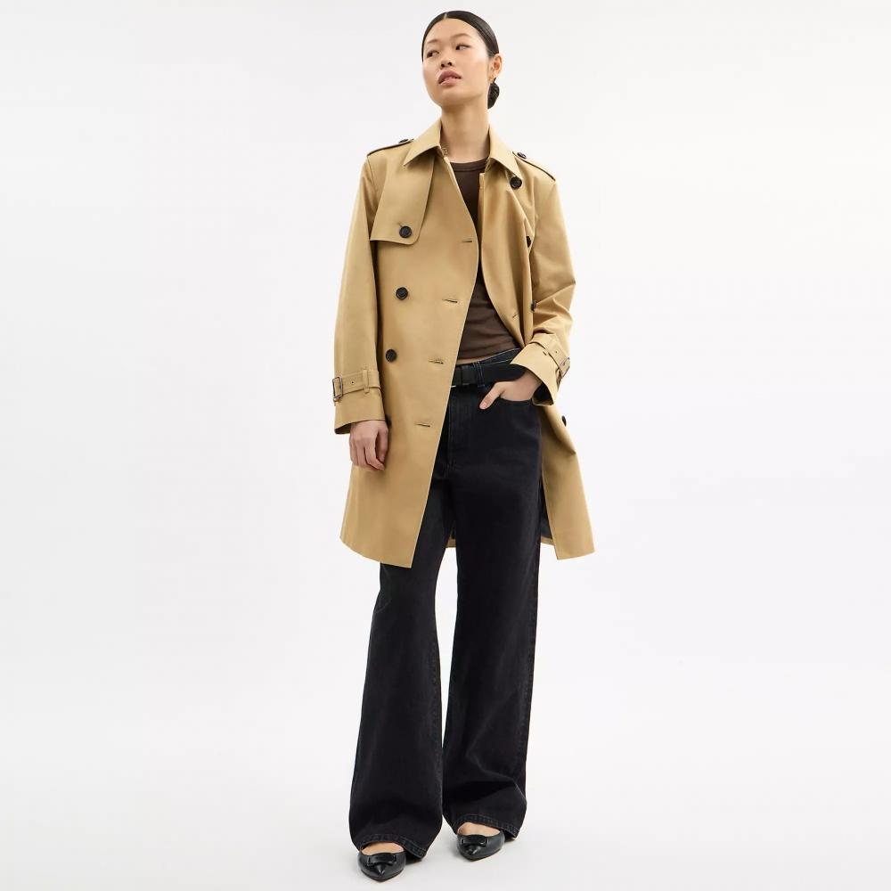 Coach Mid Trench Khaki