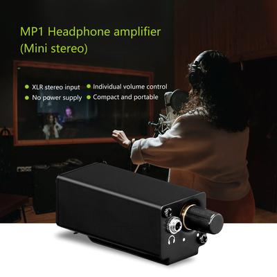 Tragbarer Kopfhörerverstärker mit zwei XLR/TRS-Eingängen In-Ear-Monitorverstärker Verstärker für In-Ear-Monitoring