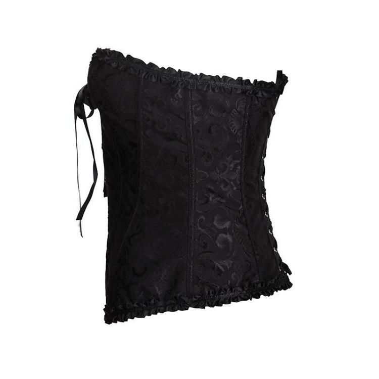 Steampunk Overbust Corset Top Womens Lace Up Boned Bustier Hourglass Corselet Bodyshaper