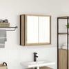 VidaXL Bathroom Wall Cabinet Mirror Sonoma Oak 60x21x60 Cm, Hanging Bathroom Cabinet, Wall Unit of 861898