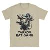 Escape From Tarkov Gang Szczurów Koszulki Męskie Rekreacyjne 100% Bawełna T-shirt Okrągły Dekolt Krótki Rękaw Koszulki Duże Rozmiary Top