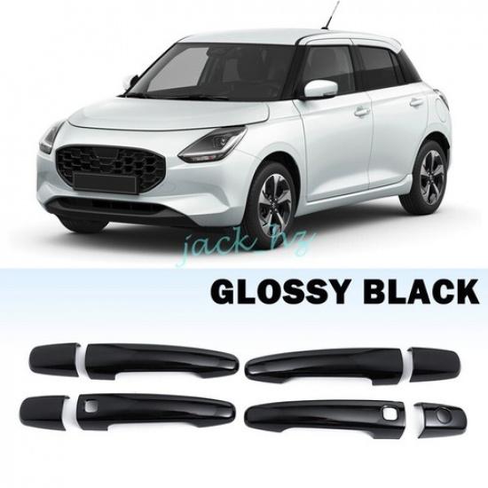 Для 2024-2025 Suzuki Swift Глянцевая Черная Накладка на Ручку Двери Отделка Аксессуары