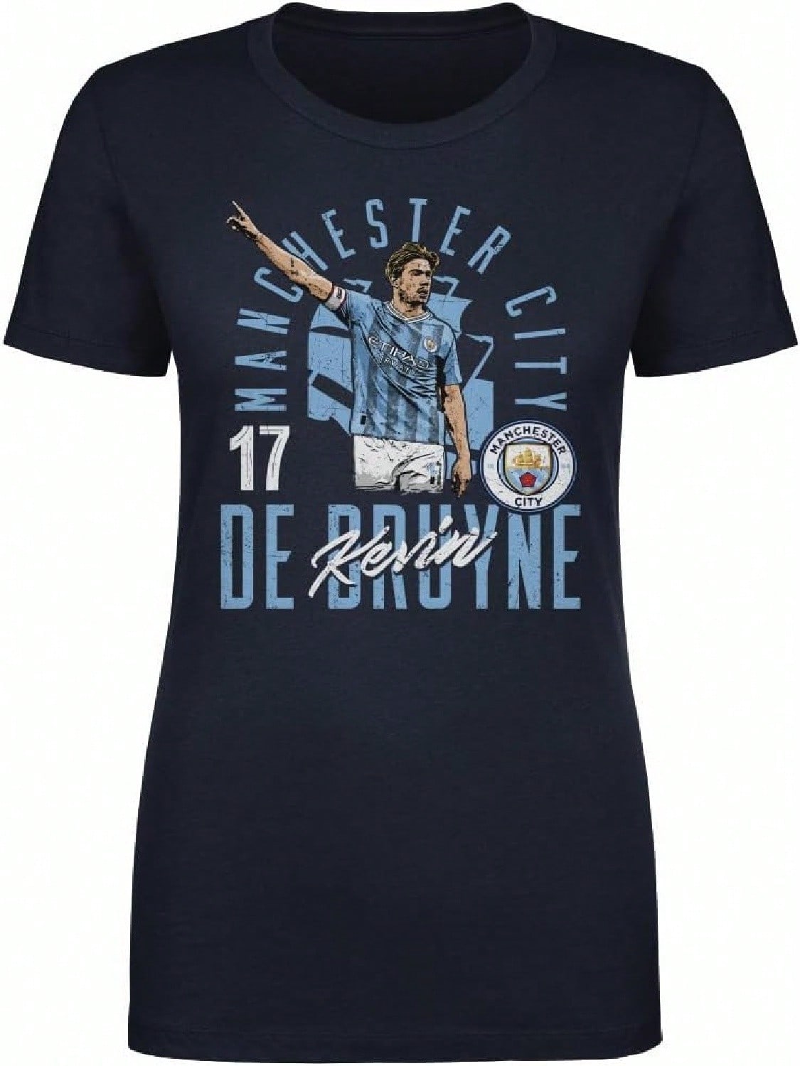 500 LEVEL Manchester City Wounisex s T-Shirt - Manchester City Pose S