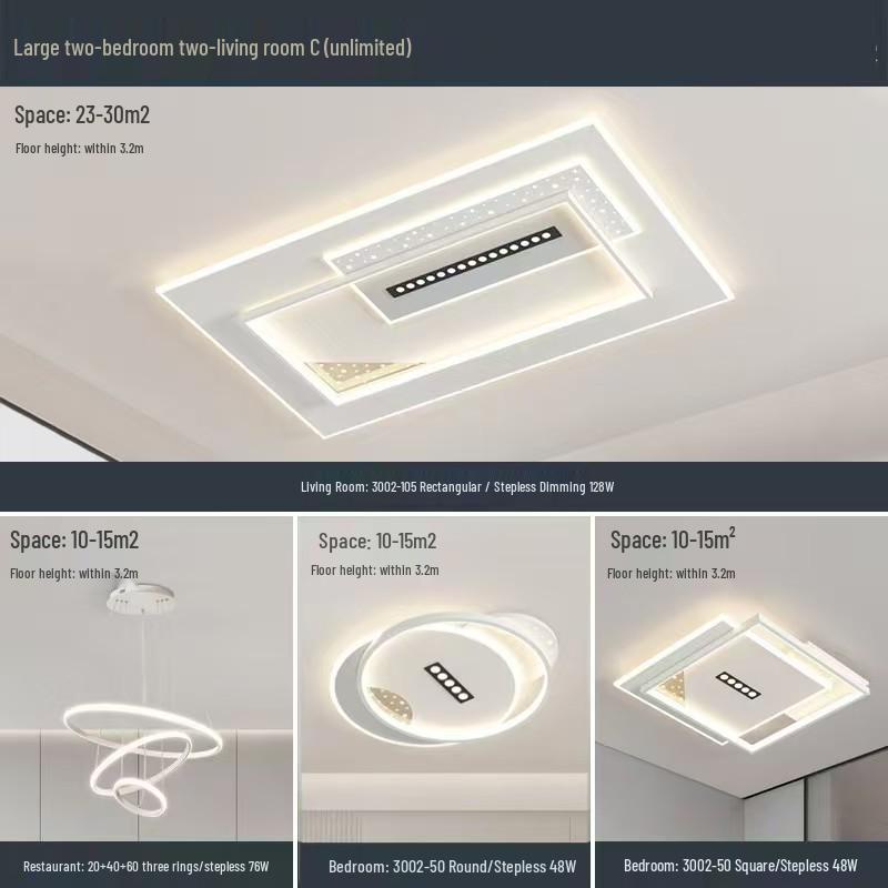 Modern LED Ceiling Light for Living, Bedroom, and Dining Rooms