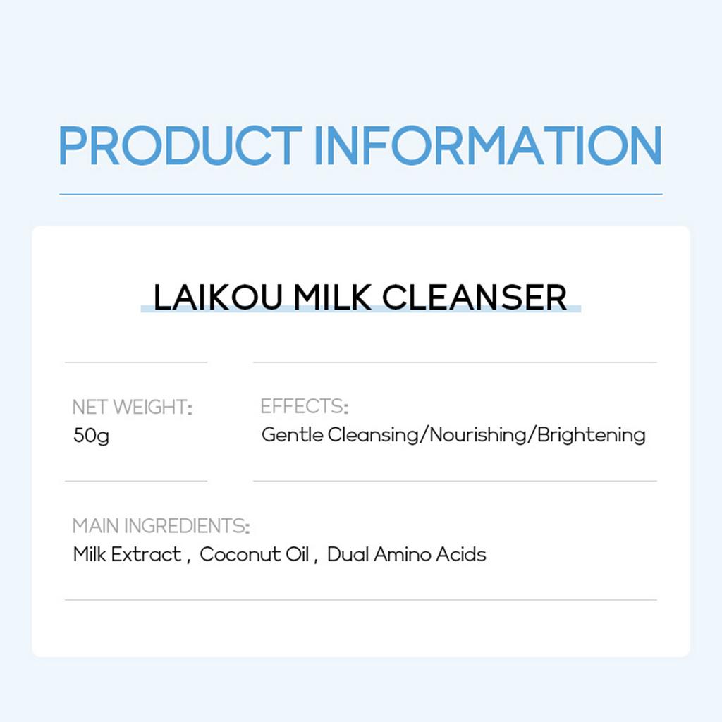 Milk Facial Cleanser Fine Pore Moisturizing And Moisturizing Facial Cleanser 50g