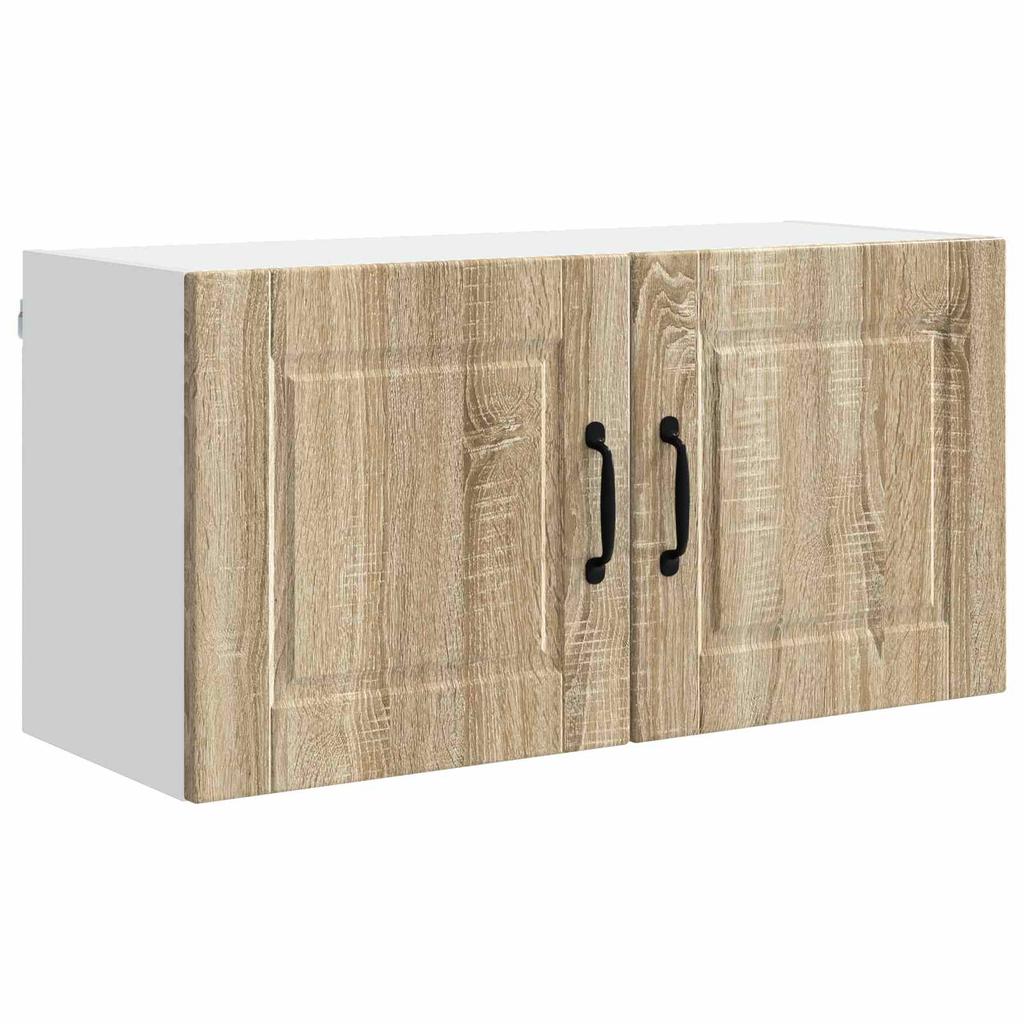 Wall Cabinet PORTO Sonoma Oak 80 X 31 X 40 Cm Engineered Wood