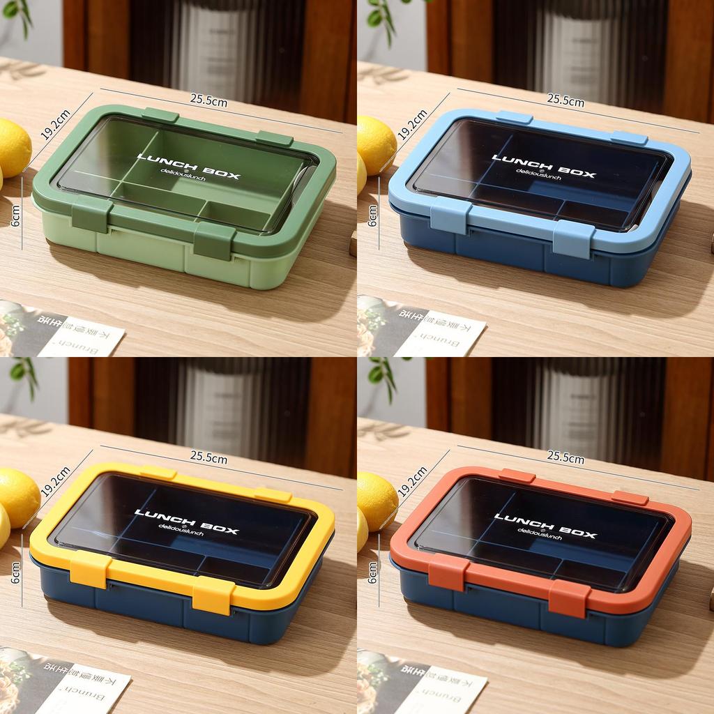 Lunch Box With Temperature Resistance And Five Compartments For Office And School Use