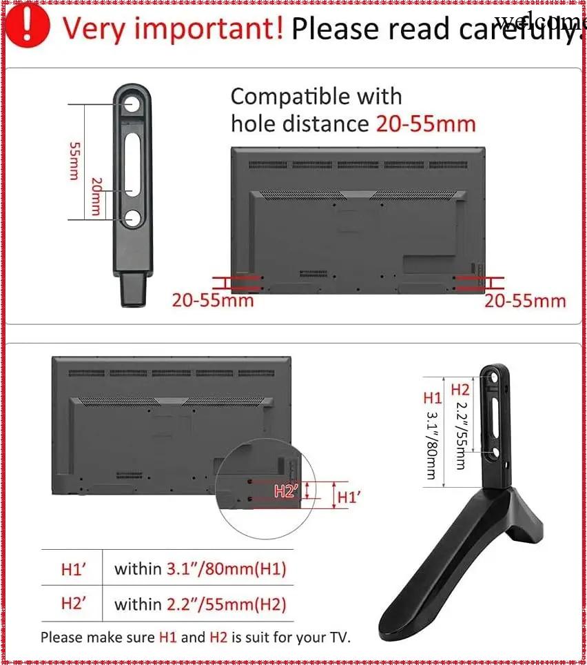 Universal TV Stand Base for 32 to 65 Inch Flat Screen LED LCD Plasma TVsaluminum alloy