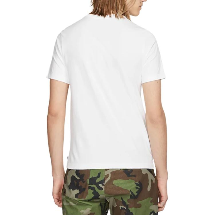 Nike T Shirts Men's Crew Neck Moderate Straight Fit AQ4506-100