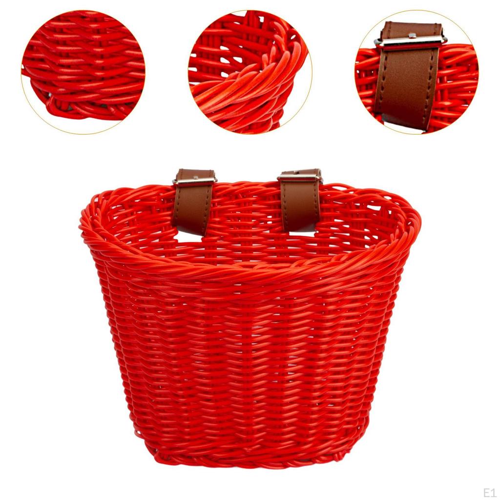 Koszyk na rower dziecięcy Przednia kierownica Dekoracja roweru dla dziewcząt i chłopców