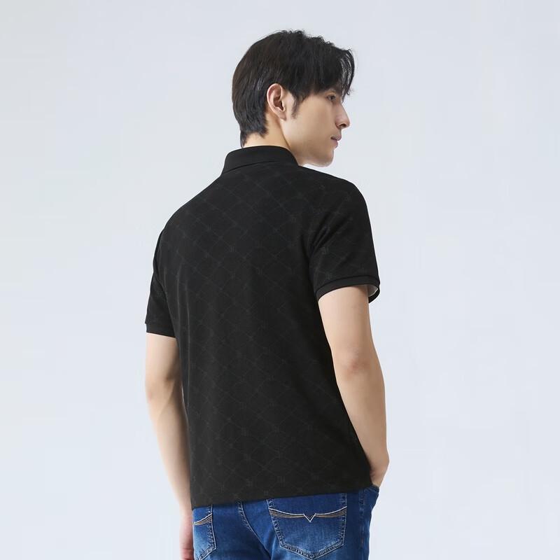 Qipai Men s All-Over Print Cooling Anti-Bacterial Short-Sleeve Polo Shirt XL