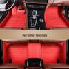 Genuine Leather Full Surround Car Floor Mats for 22 Volkswagen Models: Magotan, Tiguan L, Teramont X, and Passat
