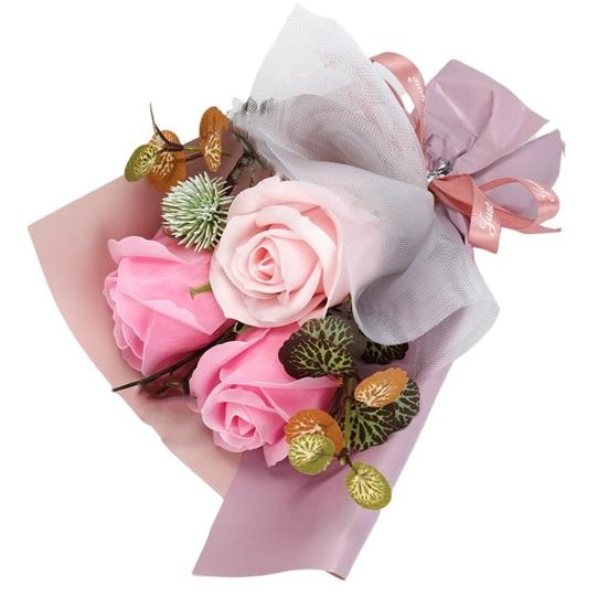 Seifen-Rosenblume, zarte, unverwelkte Seife, lebendige, langlebige Simulationsblumen