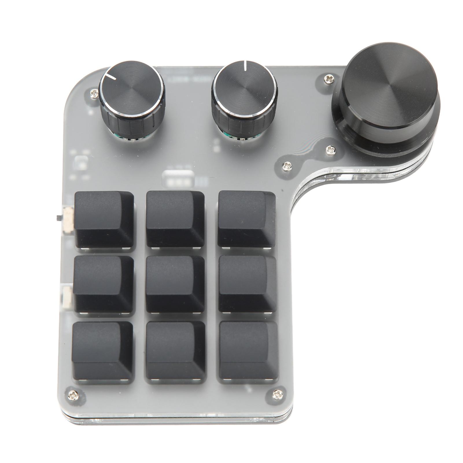 

Мини-клавиатура с 9 клавишами и 3 ручками RGB-подсветки, многофункциональная, программируемая механическая клавиатура с возможностью быстрого доступа