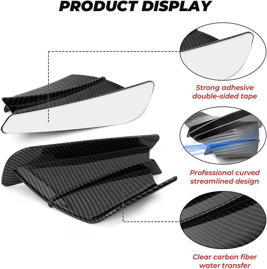 Yamaha Universal Aerodynamic Wing: Enlarged Fiber Modified Motorcycle Part
