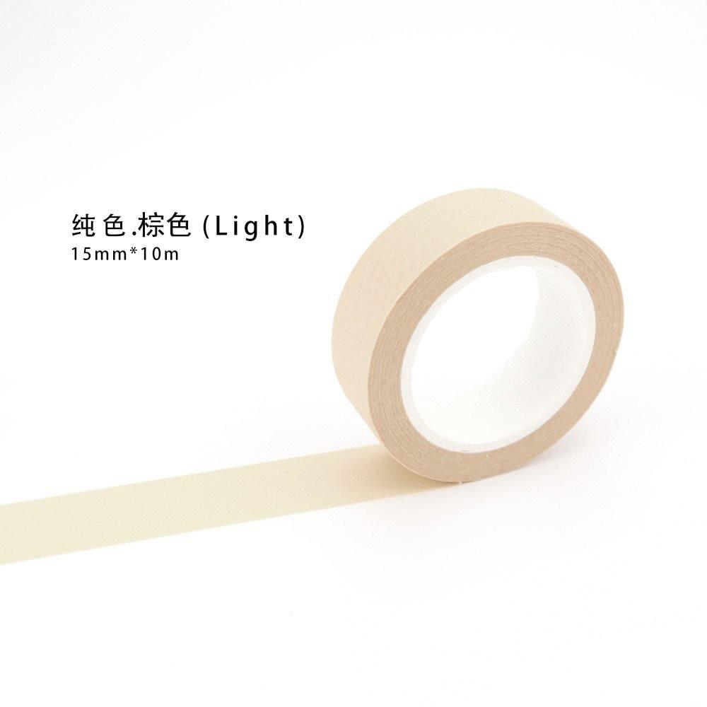 1roll Hand torn solid color and paper tape stickers, rainbow colored cute paper tape strips