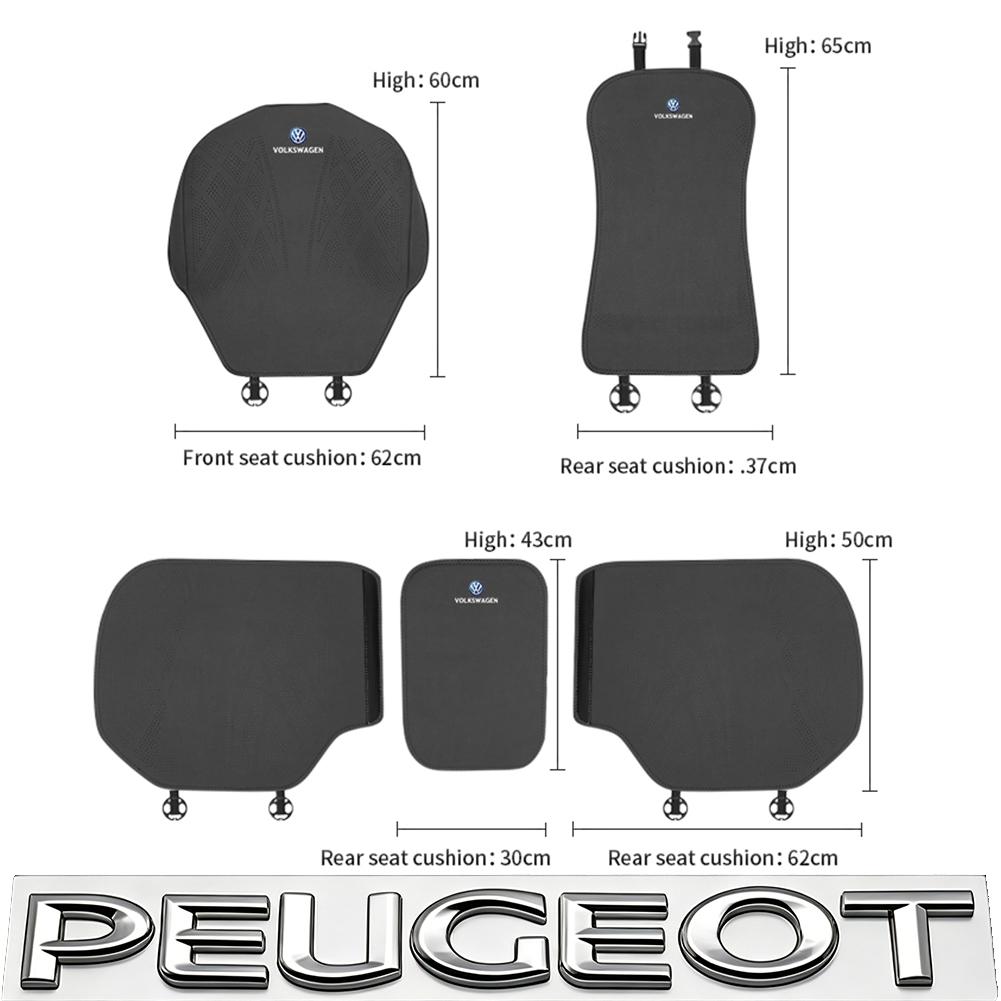 hijk1 Car Plush Car Seat Covers Four Seasons Front Rear Seat Protector For VW Golf T‑Roc Tiguan Polo Passat T‑Cross Taigo ID.4 7 MK7