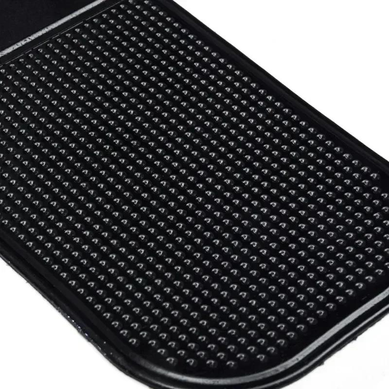 Car Non-Slip Mat Magic Anti-Slip Slide-Proof Pad Dashboard Sticky Dash Adhesive Cell Phone Mobile Holder Black Silicone