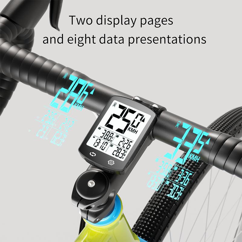 Bike Computer Large Screen Ultra-Long Life Battery Multi Function  Wireless Bicycle Speedometer Odometer with Backlighter with