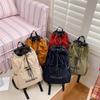 New schoolbag riding lightweight college student travel backpack men's and women's backpack drawstring mountaineering