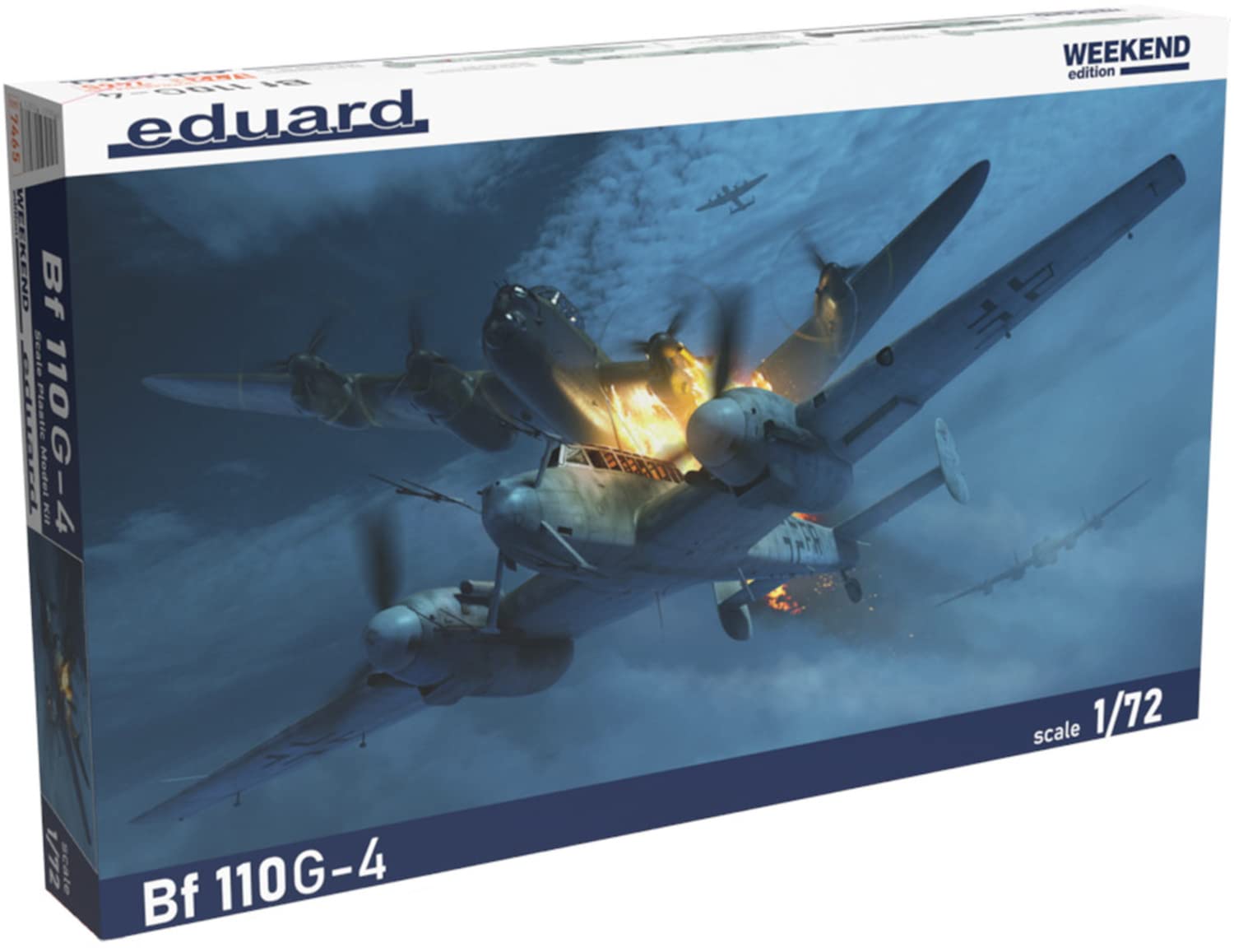 

Eduard 1/72 Weekend Edition German Air Force Bf110G-4 Plastic Model EDU7465